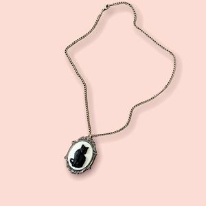 Black Cat pendant necklace
